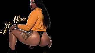 you won't believe this ebony ass worship in the shower turning into a slippery assjob frenzy