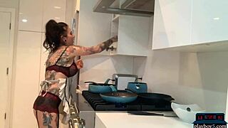 joanna angel pounds her big boobs with dildo