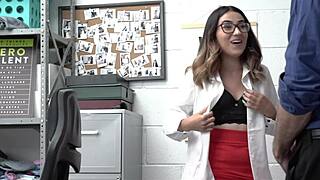 did this teen shoplifter get caught stripping lingerie in garage?