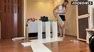 hey flexible babe, feel that dildo stretch during passionate splits?