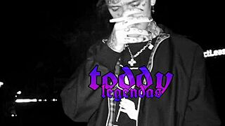 Gym white girl pulses to Lil Peep's legendary beats intriguingly