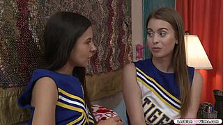 Suggestive Horny Friend Facesits Sexy Brunette Babe Intensely