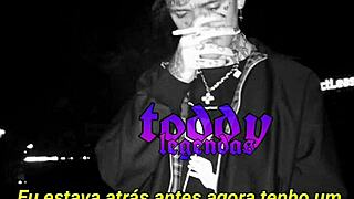 Gym white girl pulses to Lil Peep's legendary beats intriguingly