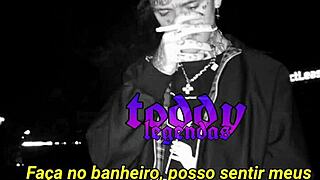 Gym white girl pulses to Lil Peep's legendary beats intriguingly