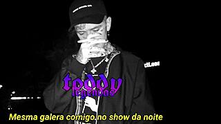 Gym white girl pulses to Lil Peep's legendary beats intriguingly