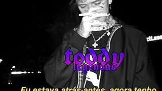 Gym white girl pulses to Lil Peep's legendary beats intriguingly