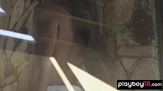 all natural ebony teen victoria antoinette strips stockings bares black pussy