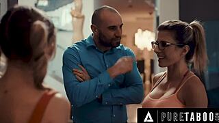 Coach Cory Chase Shares Petite Cheerleader With Pervert Hubby