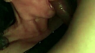 Colombian milf sucks cock deep and swallows every drop of cum amateur