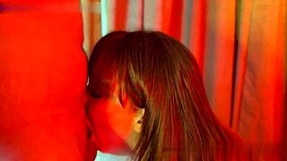 gia itzel sucks big cock then rides it bareback