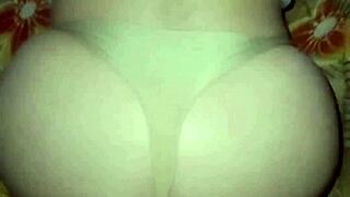 seductive latina bends over massive amateur ass doggystyle tease