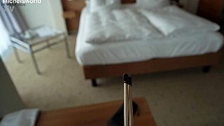 slave wife goes braless downblouse flashing saggy tits in public as secretary