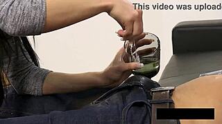 naughty adele loves getting drenched in warm piss and sticky cum