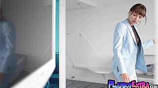 wow sexy natural romanian teen ana strips naked posing playboy style!