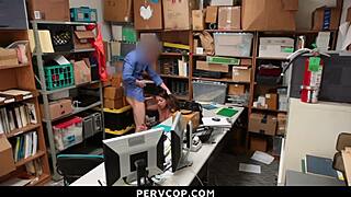 caught stealing again, shane blai bends over for rough police punishment