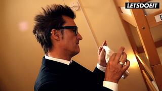 Barbara bieber big tits seduced fucked hard in hostel by boss