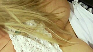 blonde milf jordan kingsley cleans in stockings then pussy fucked