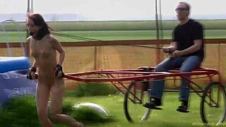 how does tied babe take rough mouth fuck and pussy slaps?