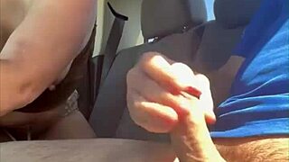 Blonde risks public facial sucking stranger cock midday