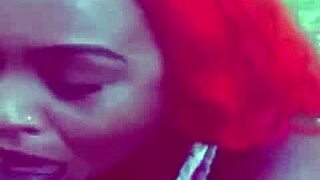 ebony redhead slut sucks student cock home before public park pounding
