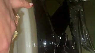 Curvy milfycalla's taboo stockings play with pee close-up dirty talk adventure