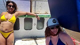 watching husband as studs fuck us hard on boat