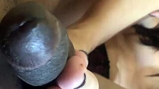 lorena's bare feet grip and stroke cock expertly