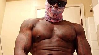 hallelujah johnson worships that massive black hairy cock