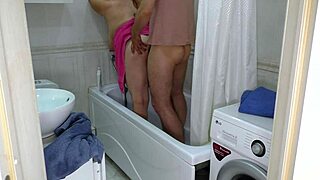 Mature Big Tits Milf Blows Cock Then Takes Hard Bathroom Anal