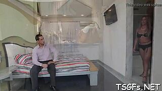 shemale slut's tight ass gets roughly destroyed in hardcore anal