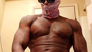 hallelujah johnson worships that massive black hairy cock