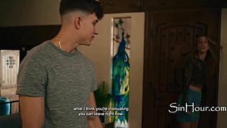 oh bitch, choose family reputation or your virginity now! parker ambrose blackmails millie morgan in cinema