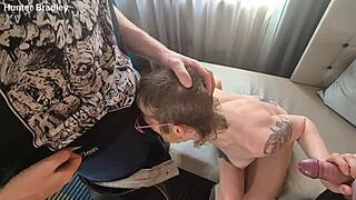 Rosa Rosebud slurps POV double blowjob piss slut fest