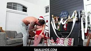 aw small tiny teen christmas babe gets fucked as perfect petite gift