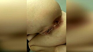 oh god, my tight wife whore's wet pussy and ass gape from hardcore anal creampie!