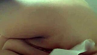 plump mature blonde spreads big pussy lips for intense anal toy masturbation