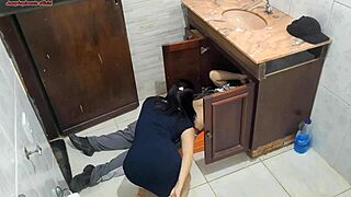 Wife Bangs Plumber Hard