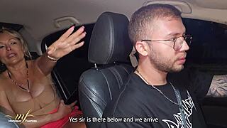 Uber Driver Slams Monique Fuentes Double Creampie Hard