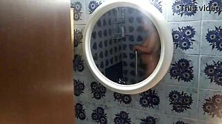 Hidden Cam Voyeur Big Ass Curvy Babe Shower Spy