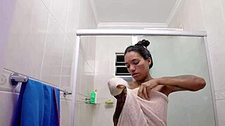 brazilian brunette friend eats pussy raw during cooking show