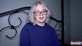 i'm annie archer giving sloppy deepthroat rimjob as busty curvy blonde
