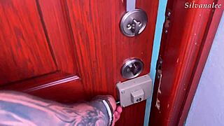 Big dick guy pounds busty latina milf pussy in front of cuckold husband