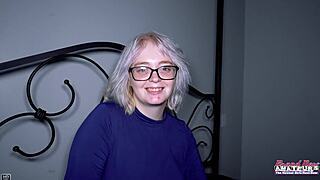 i'm annie archer giving sloppy deepthroat rimjob as busty curvy blonde