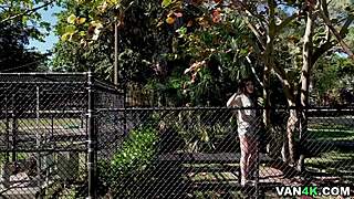 tony rubino pounds kourtney kai's shaved pussy on bus