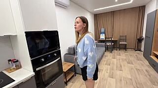 Contract binds her as landlord's hardcore pounding sex toy