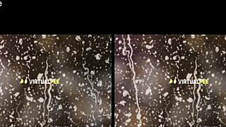 Blonde teen dildo fucks sofa piss play closeup