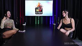 Swingers debora andrade sheer red lingerie toy vibrator bisexual orgy compilation