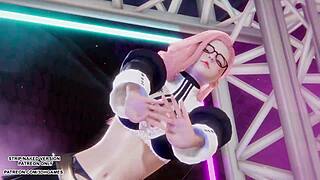 seraphine shakes that sexy kpop ass in uncensored hentai dance mmd 🔥💃