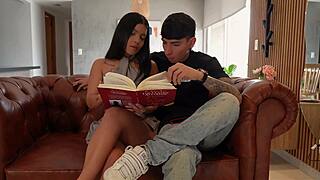 my hot latina college friend camila henao skips studying for esteban gamboas hard cock pounding in every position