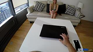 hey check out this spy pov of hollie mack's shaved pussy riding hard with tattoos and tits bouncing doggystyle cumshot